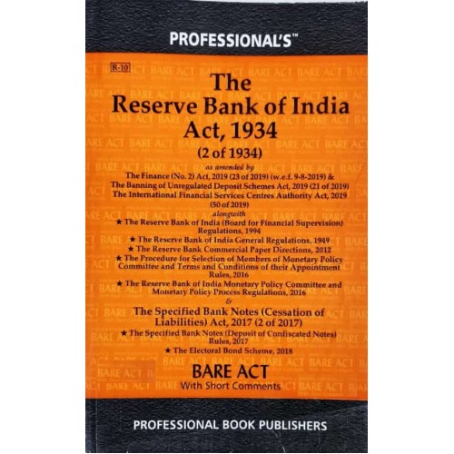 Professional's Reserve Bank Of India Act, 1934 Bare Act 2021